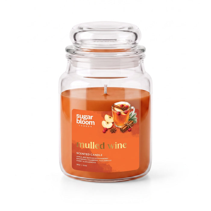 Sugar Bloom London Mulled Wine Scented Candle 510g Candles Sugar Bloom