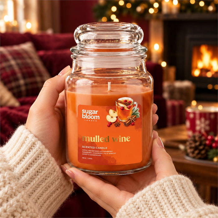 Sugar Bloom London Mulled Wine Scented Candle 510g Candles Sugar Bloom