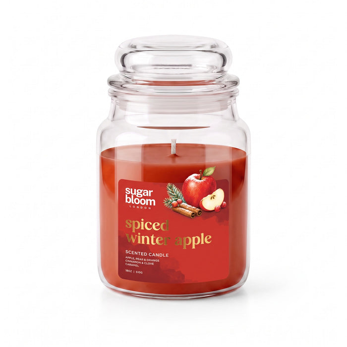 Sugar Bloom London Spiced Winter Apple Scented Candle 510g Candles Sugar Bloom