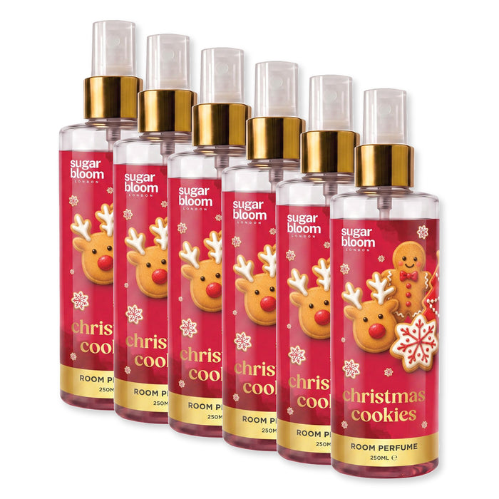 Sugar Bloom Room Perfume Christmas Cookies 250ml Assorted Packs Home Fragrance Sugar Bloom Pack of 6