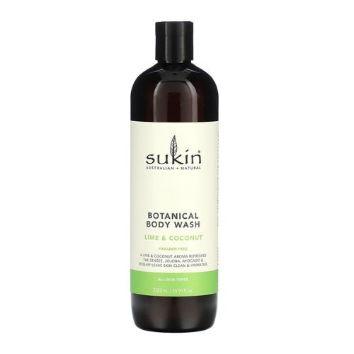 Sukin Botanical Lime and Coconut Body Wash 500ml Shower Gel & Body Wash Sukin   