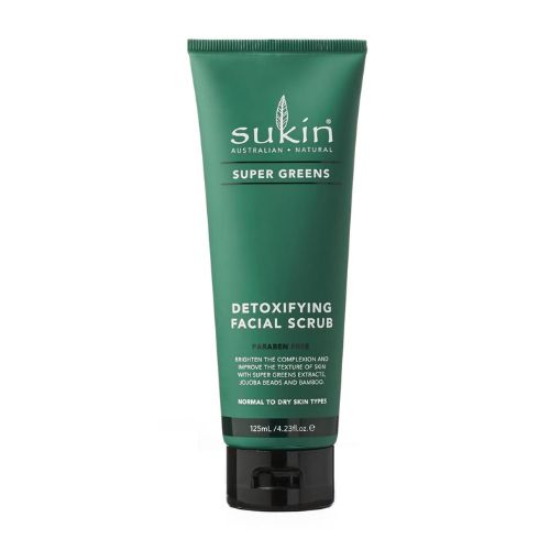 Sukin Super Greens Detoxifying Facial Scrub 125ml Face Wash & Scrubs Sukin   