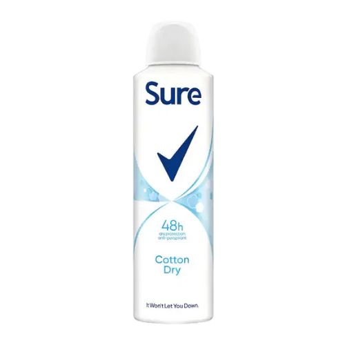 Sure Cotton Dry 48h Anti Perspirant 150ml Deodorant & Antiperspirants Sure   