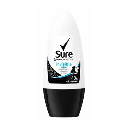 Sure Motionsense Invisible Aqua Roll On Deodorant 50ml Deodorant & Antiperspirants Sure   