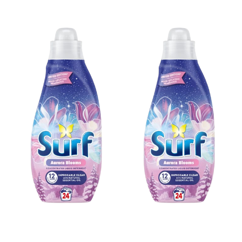 Surf Liquid Aurora Blooms Winter 24 Wash Assorted Packs Laundry - Detergent surf Pack of 2