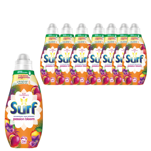 Surf Passion Bloom Laundry Detergent 24 Washes 648ml Assorted Packs Laundry - Detergent surf Pack of 8