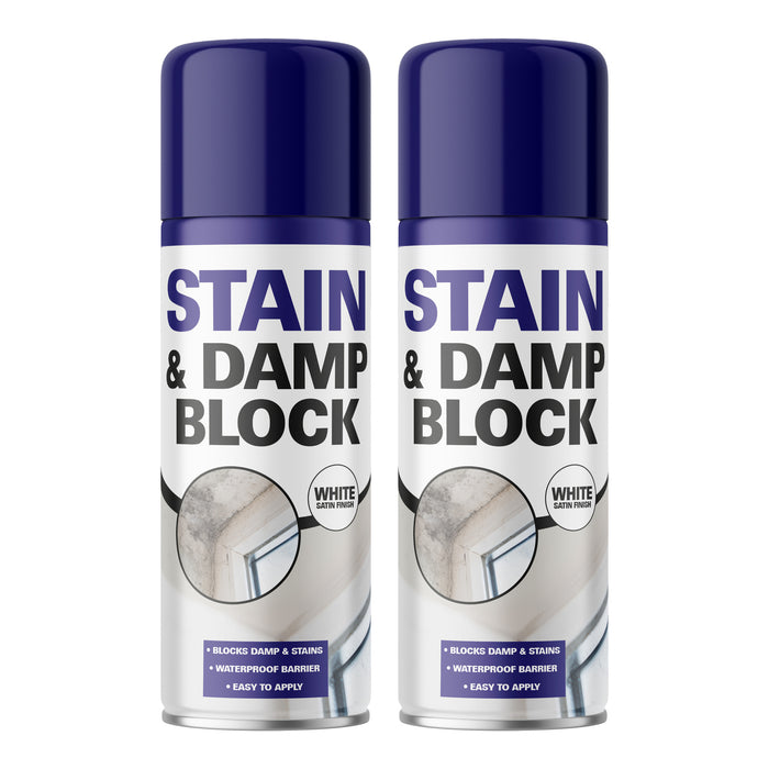 Swirl Damp & Stain Block Spray 400ml White Satin Assorted Packs Damp & Stain Treatments Swirl Pack of 2