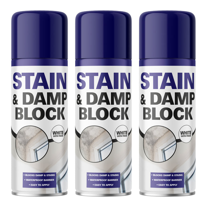 Swirl Damp & Stain Block Spray 400ml White Satin Assorted Packs Damp & Stain Treatments Swirl Pack of 3