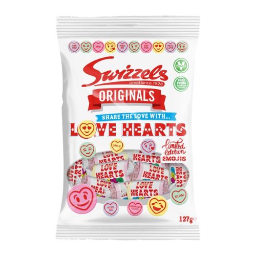 Swizzels Originals Love Hearts 127g Sweets, Mints & Chewing Gum Swizzels   