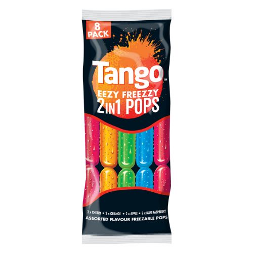 Tango Eezy Freezy 2 in 1 Freezable Pops Assorted Flavours 8 x 75ml ...