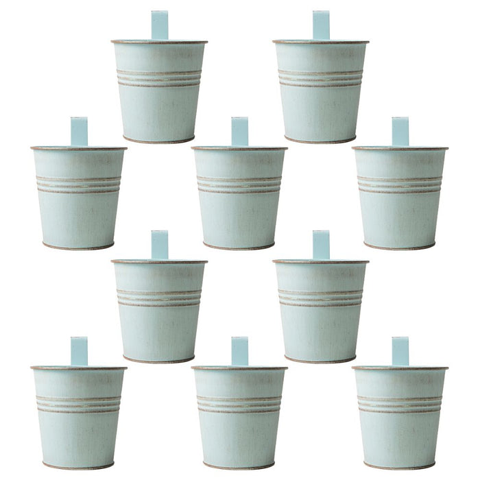 Teal Over Fence Plant Pot 9.5cm Assorted Packs