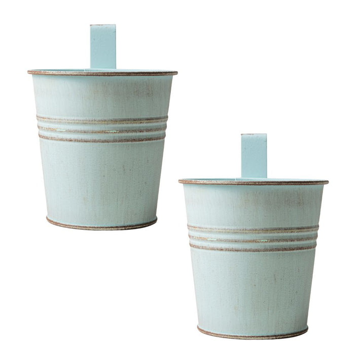 Teal Over Fence Plant Pot 9.5cm Assorted Packs