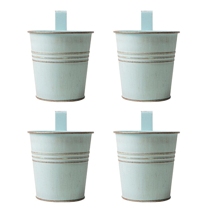 Teal Over Fence Plant Pot 9.5cm Assorted Packs