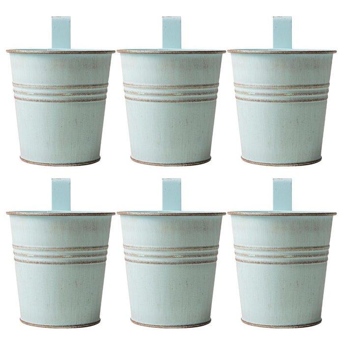 Teal Over Fence Plant Pot 9.5cm Assorted Packs