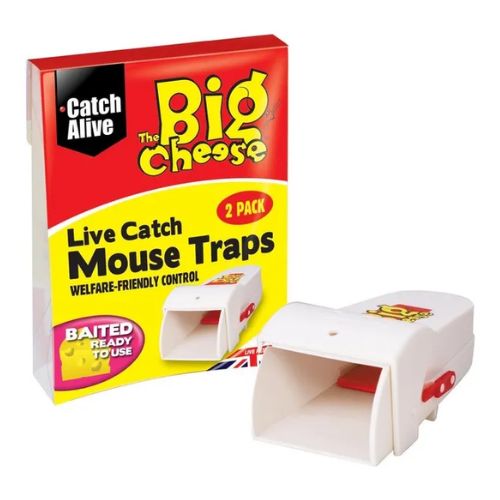 The Big Cheese Live Catch Mouse Traps 2 Pack Pet Cleaning Supplies The Big Cheese   