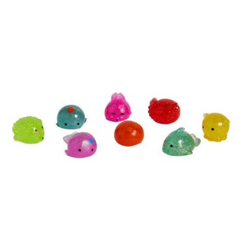 Toymania Animal Squishies Sensory Toys With Glitter 8 Pack Toys Toy Mania   