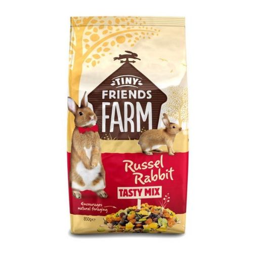 Tiny Friends Farm Russel Rabbit Tasty Mix 850g Small Animal Pet Food tiny friends farm   