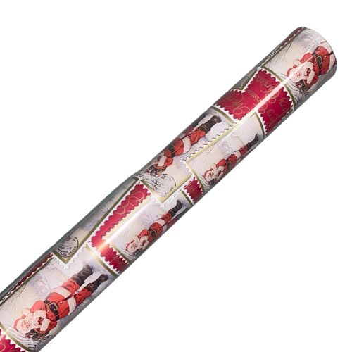 Traditional Santa Claus Christmas Wrapping Paper Assorted Designs 10M Christmas Wrapping & Tissue Paper FabFinds   