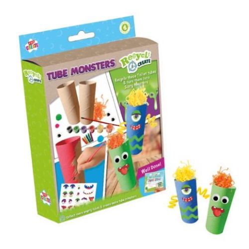 Recycle Create Tube Monsters Kit Arts & Crafts FabFinds   