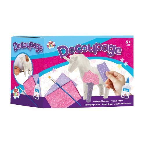 Kids Unicorn Decoupage Kit Arts & Crafts FabFinds   