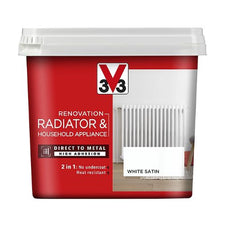 V33 Renovation Radiator & Household Appliance White Satin 750ml - FabFinds