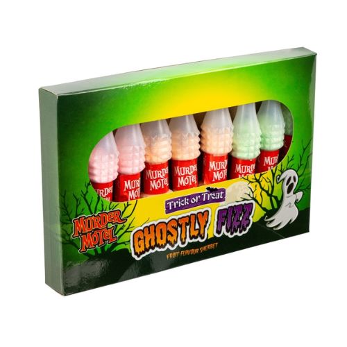 Murder Motel Trick Or Treat Ghostly Fizz Fruit Flavour 11 Pack Halloween Accessories FabFinds   