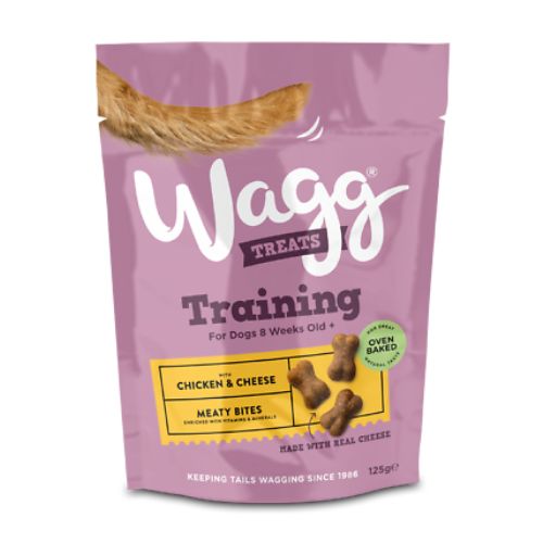 Wagg Training Dog Treats Chicken & Cheese Mini Bones 125g Dog Food & Treats Wagg   