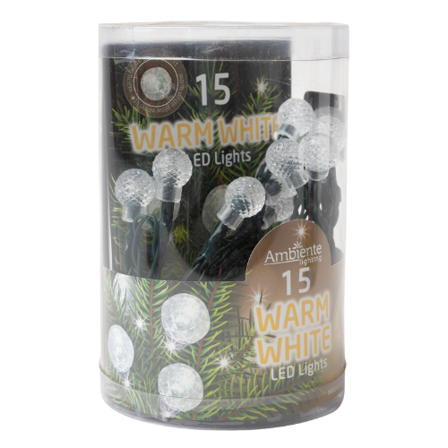 Battery Operated LED String Lights 15 LEDs Indoor Use Christmas Indoor & Outdoor Lighting FabFinds