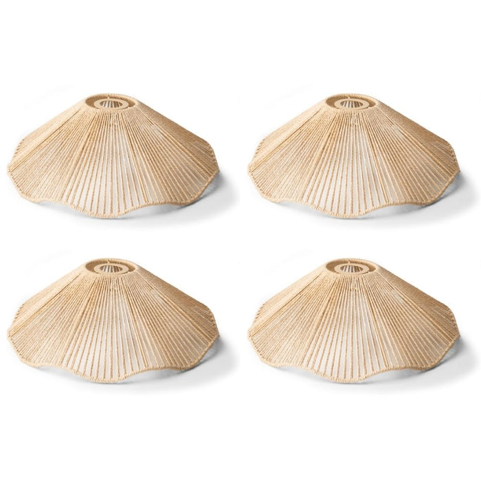 Wave Paper Rope Shade Natural Lampshade Assorted Packs