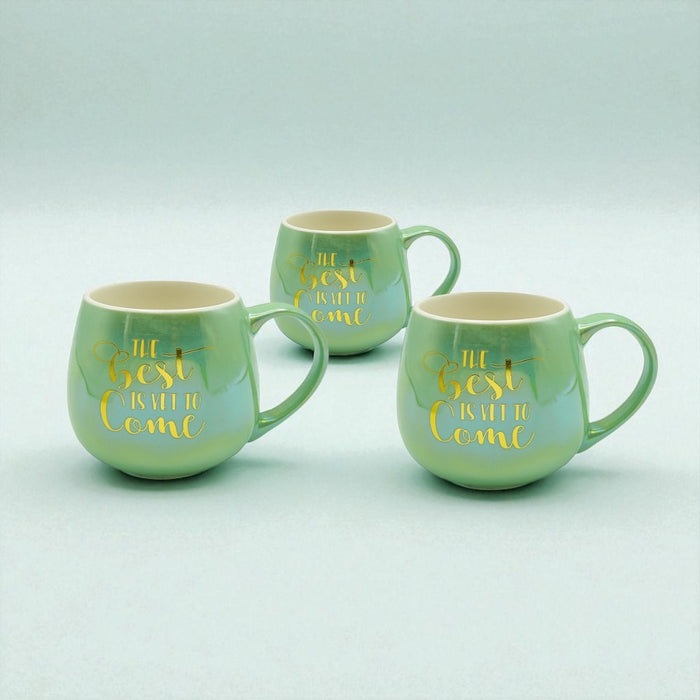 Motivational Quote Ceramic Coffee Mug Collection 400ml – 4 Assorted colours FabFinds