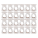 Deluxe Teardrop Pearlised Oil and Wax Melt Burner 14cm Assorted Colours Wax Melts & Oil Burners FabFinds White 24 Pack