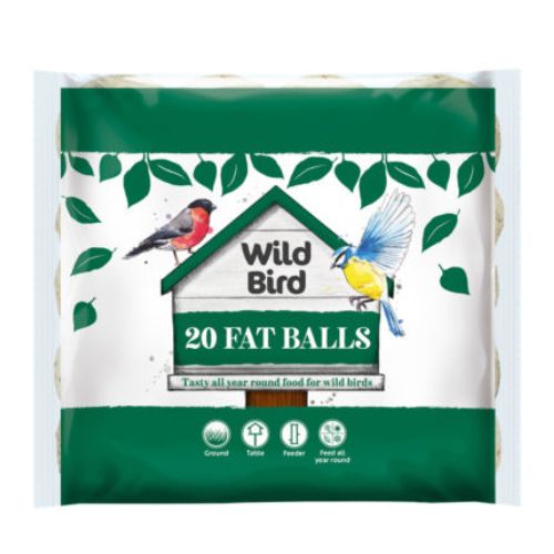 Wild Bird Fat Balls 20 Pack Bird Food & Seeds Armitage Pet Care   