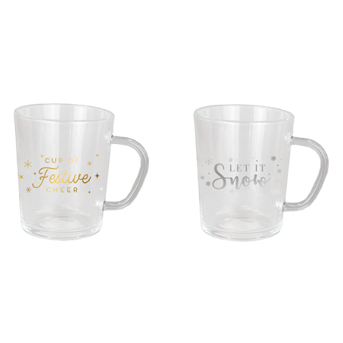 Mulled Wine Glass Mug Festive Assorted Designs Mugs FabFinds