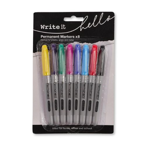 Write It Permanent Markets 8 Pack Stationery FabFinds   