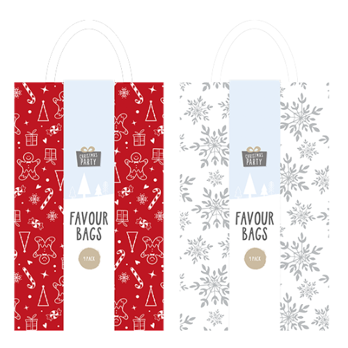 Favour Party Bags 4 Pack Assorted Styles Gift Bags FabFinds