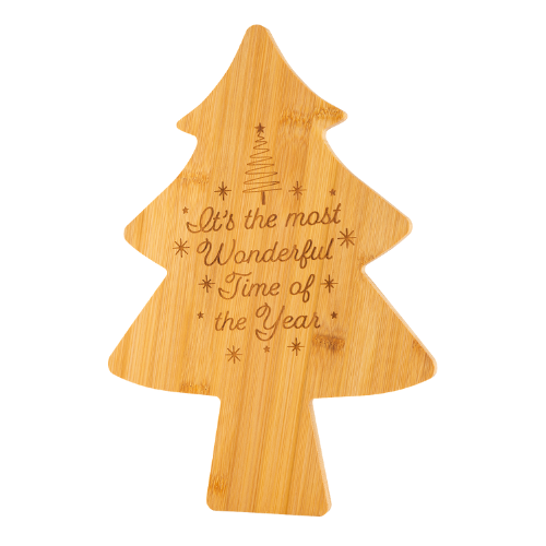 Christmas Tree Wooden Chopping Board 33cm