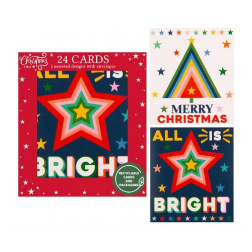 Christmas Mini Cards 24 Pack Christmas Cards Fabfinds   