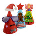 Christmas Time Christmas Party Hats 3 Pack Assorted Designs Christmas FabFinds Gingerbread Man  