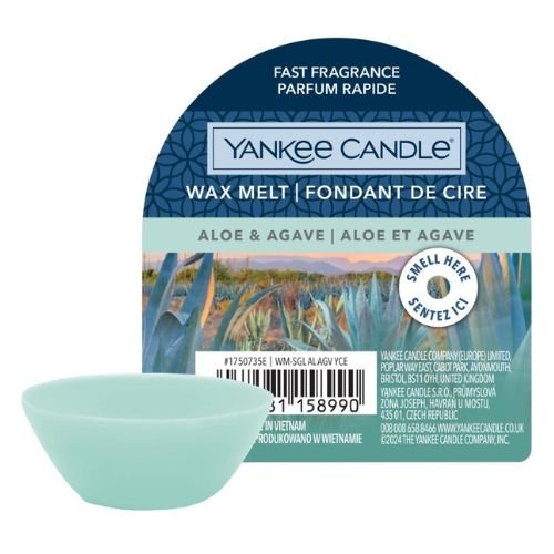 Yankee Candle Aloe & Agave Wax Melt 22g Wax Melts & Oil Burners Yankee Candle   