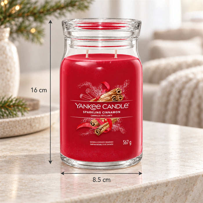 Yankee Candle Sparkling Cinnamon Large Jar 2 Wick Candle 567g Candles Yankee Candle