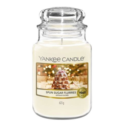 Yankee Candle Large Spun Sugar Flurries Candle 538g Candles Yankee Candle   