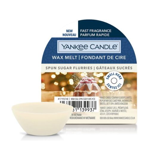 Yankee Candle Wax Melt Spun Sugar Flurries 22G Wax Melts & Oil Burners Yankee Candle   