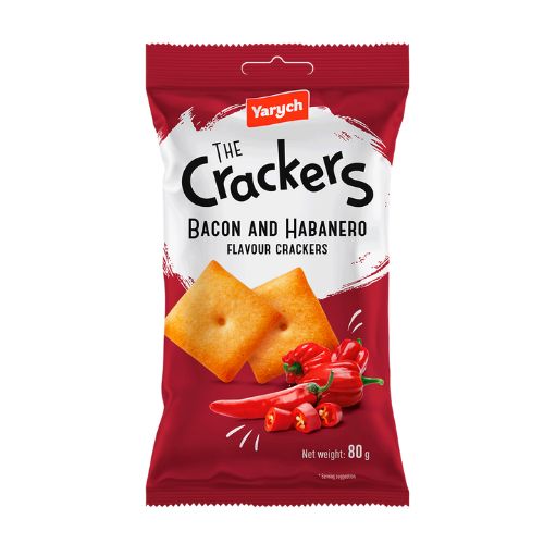 Yarych The Crackers Bacon & Habanero Crackers 80g FabFinds