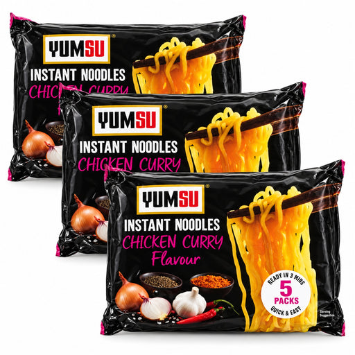 Yumsu Chicken Curry Instant Noodles 70g Assorted Packs Pasta, Rice & Noodles Yumsu 15 Packs