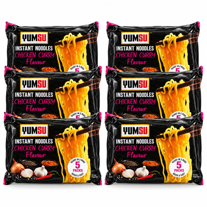 Yumsu Chicken Curry Instant Noodles 70g Assorted Packs Pasta, Rice & Noodles Yumsu 30 Packs