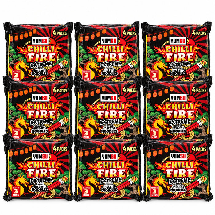 Yumsu Chilli Fire Extreme Instant Noodles Assorted Packs Pasta, Rice & Noodles Yumsu 36 Packs