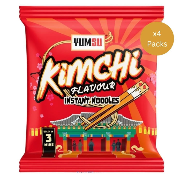 Yumsu Instant Ramen Noodles Variety Bundle 23 Packs - Chicken Curry, Special Chicken, Kimchi, Beef & Chilli Fire Flavours Pasta & Noodles Yumsu