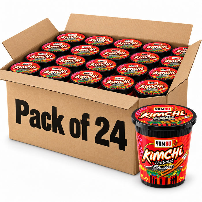Yumsu Kimchi Cup Noodles 60g Assorted Packs Pasta, Rice & Noodles Yumsu Pack of 24