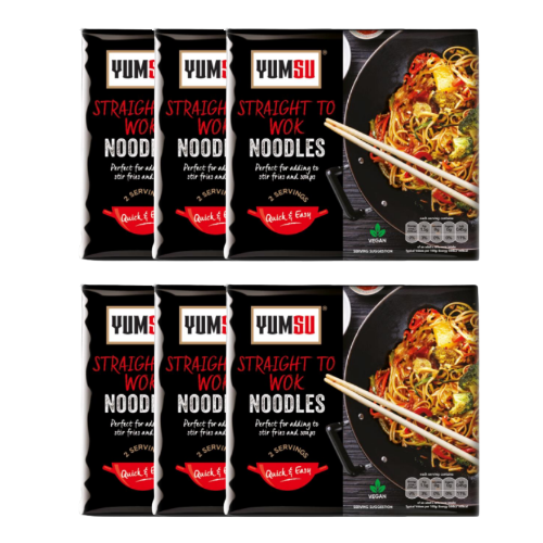Yumsu Straight To Wok Noodles 300g Assorted Packs Pasta & Noodles Yumsu Pack of 6