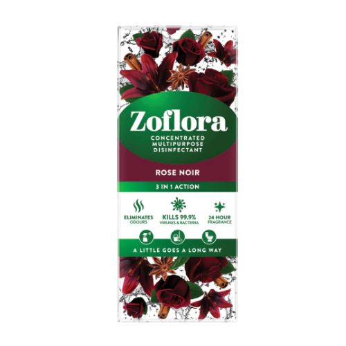 Zoflora Rose Noir Multipurpose Concentrated Disinfectant 500ml Disinfectants Zoflora   